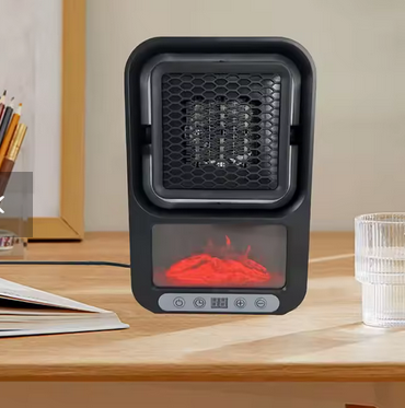 PRENOSNI 2-V-1 GRELEC IN LED KAMIN Z DALJINSKIM UPRAVLJALNIKOM 800 W