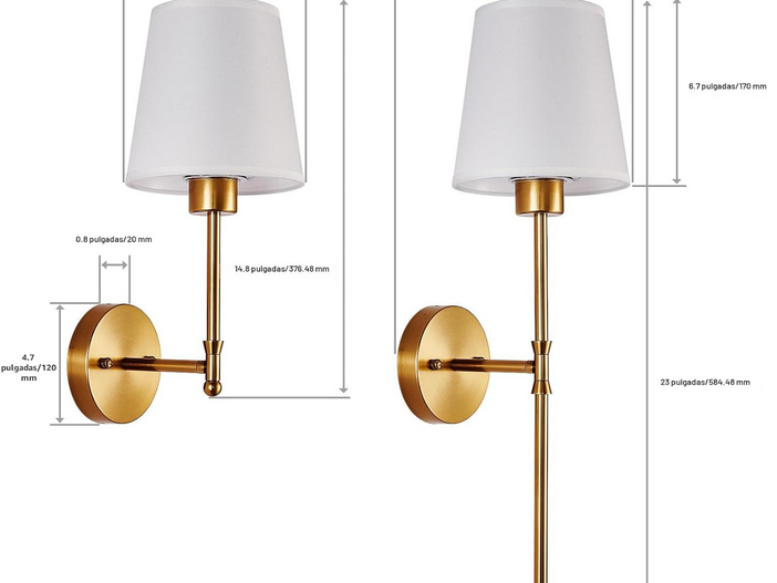 Luxe stenska svetilka z daljinskim upravljalnikom