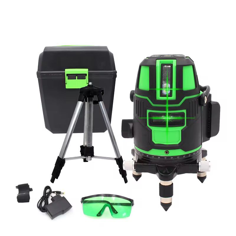 Laserski nivelir 2 bateriji + stojalo + zaščitna očala