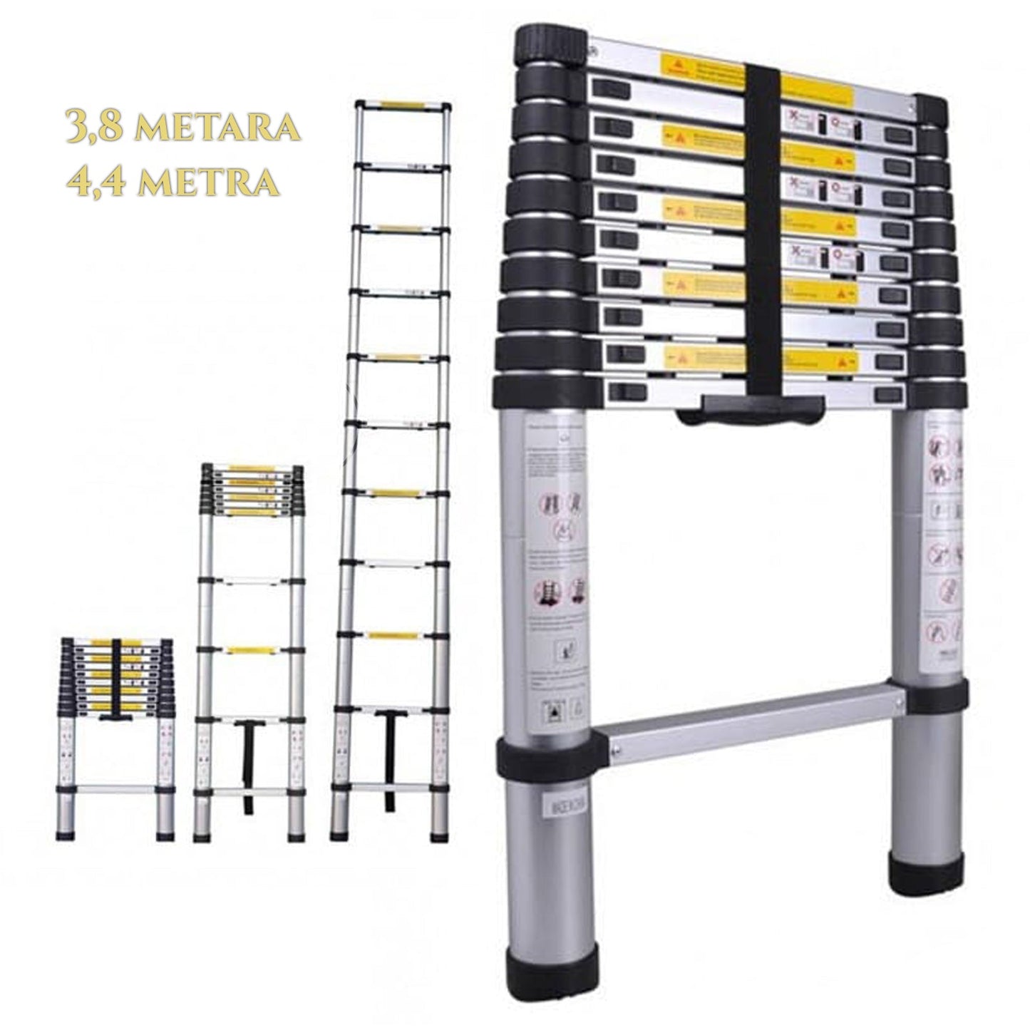 SUPER TELESKOPSKA ALUMINIJASTA LESTEV