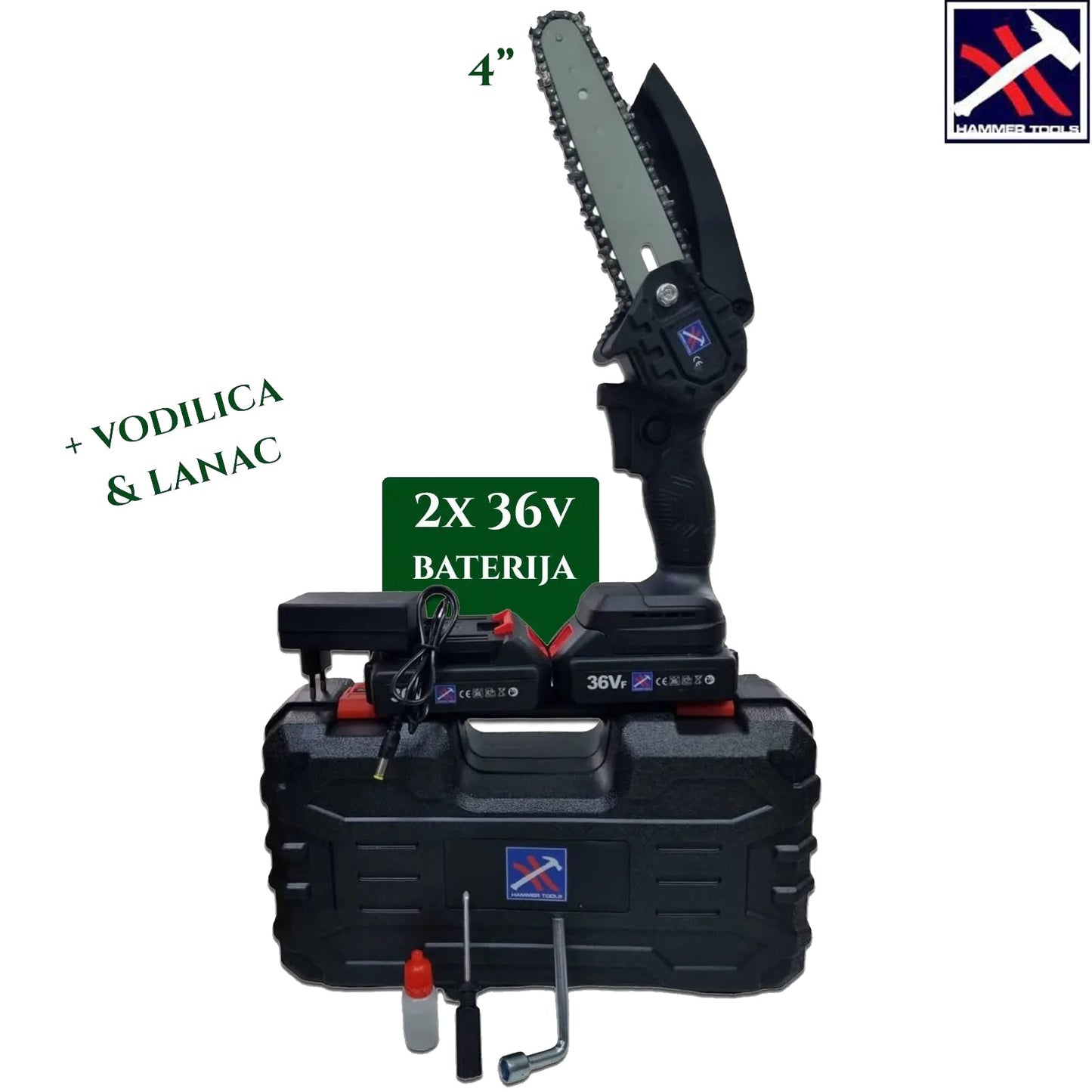 MINI I PILA 4 INCH 36V X2 BATERIJA KLADIVO ORODJE