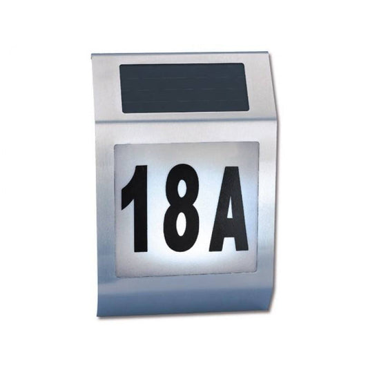 Solarna LED svetilka s hišno številko