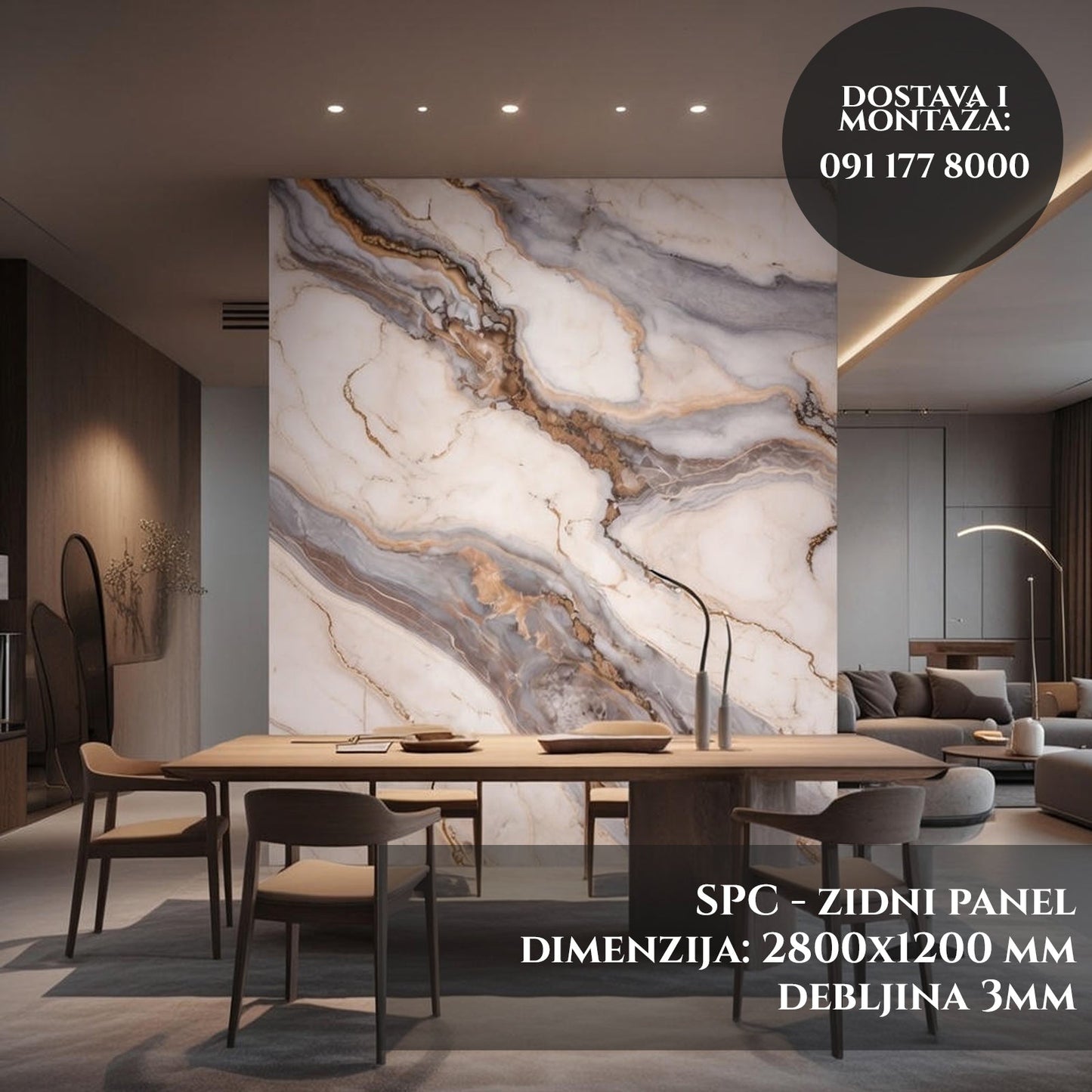 Dekorativna plošča - Liquid Silk