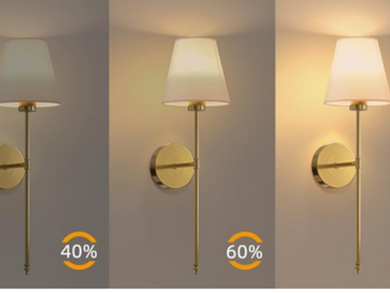 Luxe stenska svetilka z daljinskim upravljalnikom