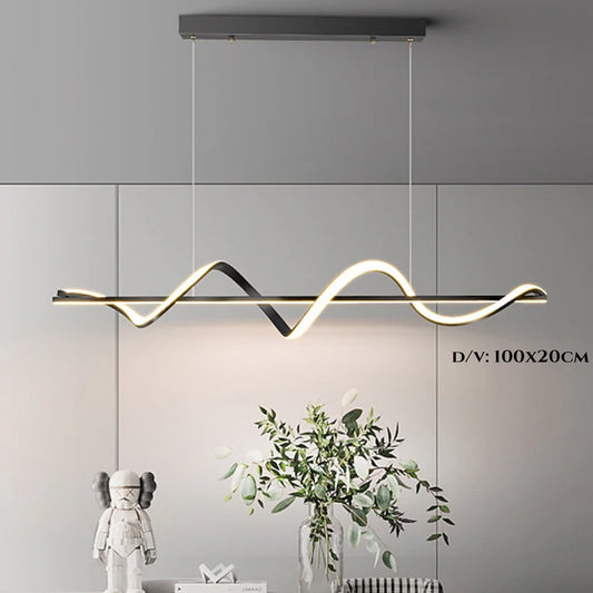 Wave LED viseča svetilka