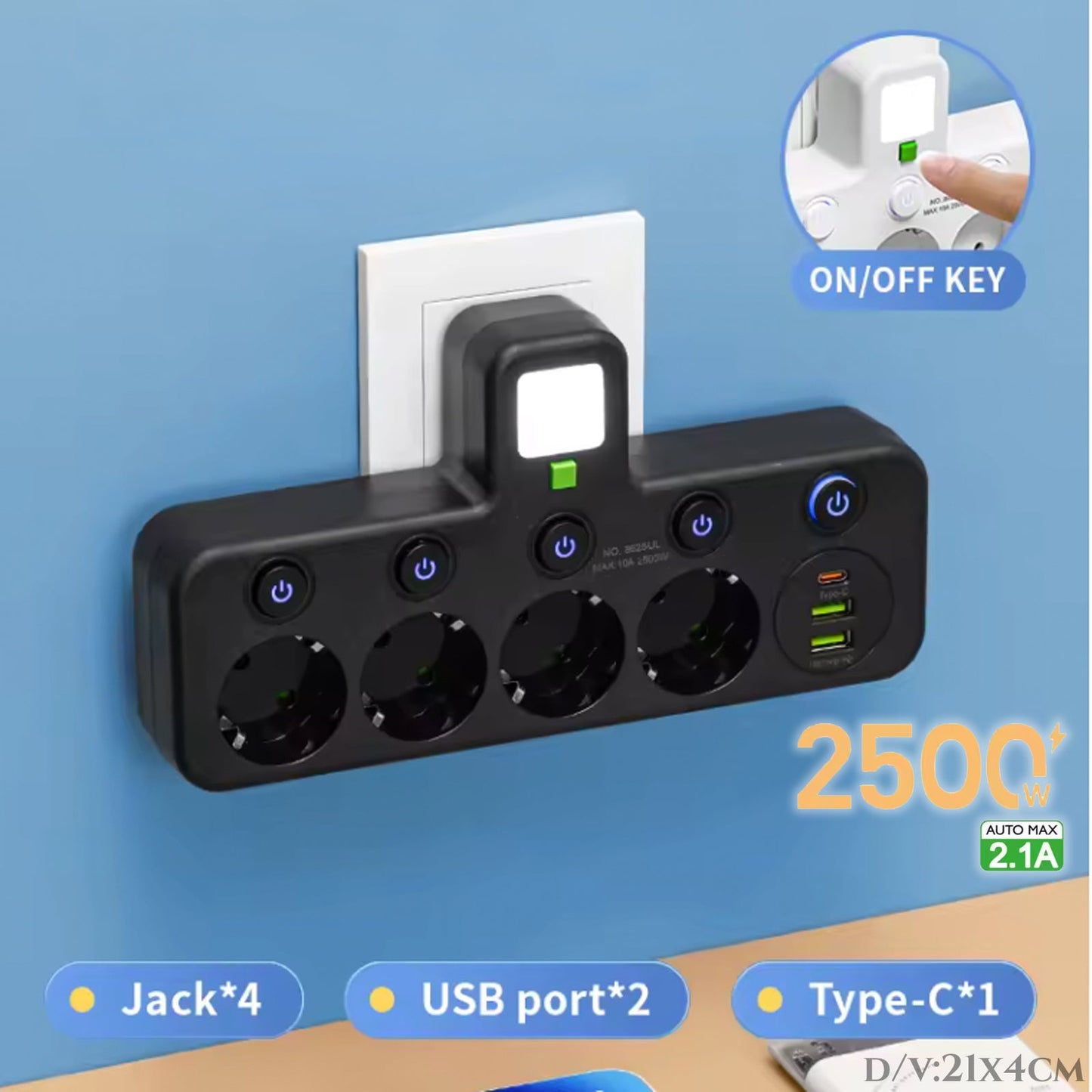 Pametna vtičnica PowerHub 4v1