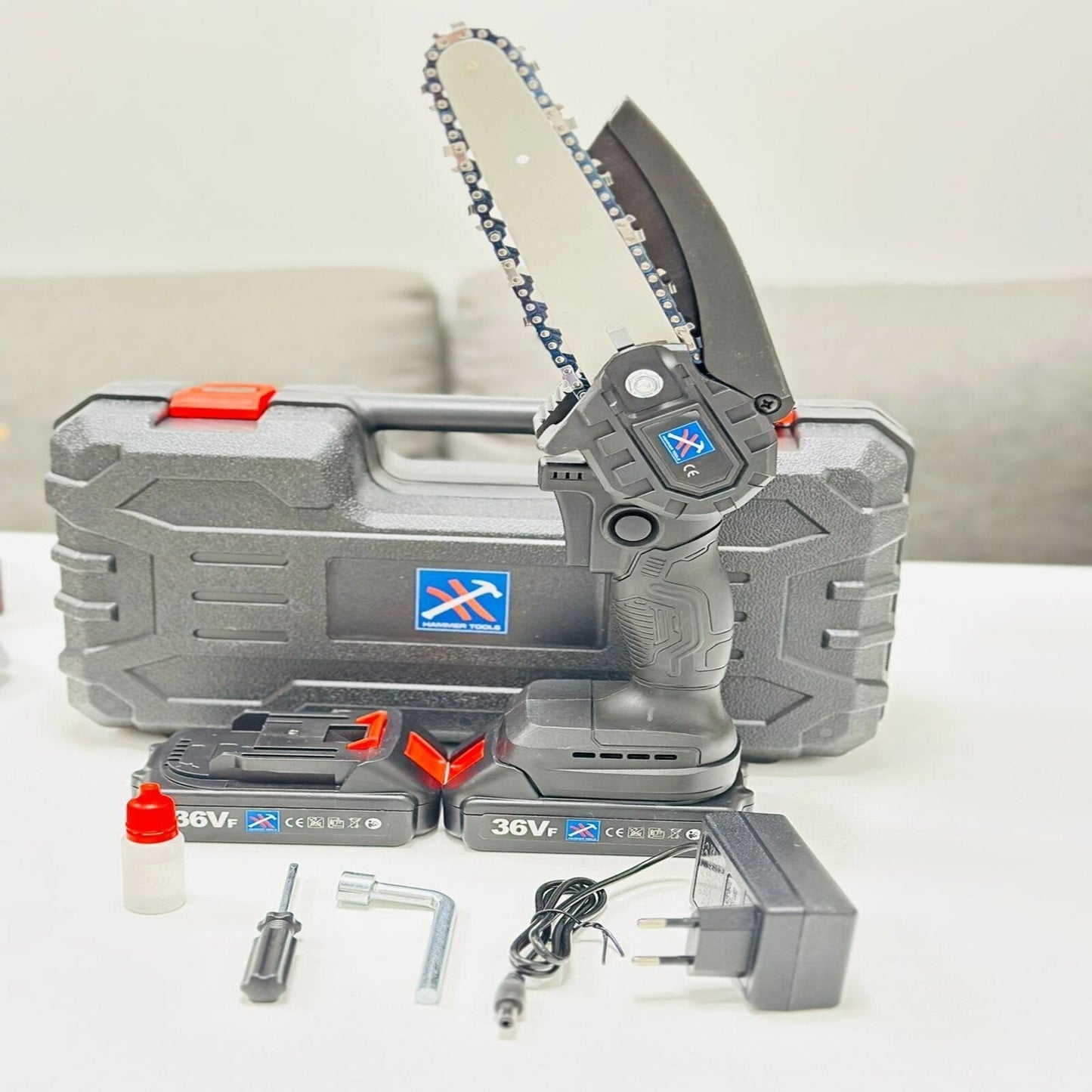 MINI AKUMULATORSKA ŽAGA 4 PALCEV 36 V X2 AKUMULATORSKO KLADIVO ORODJE