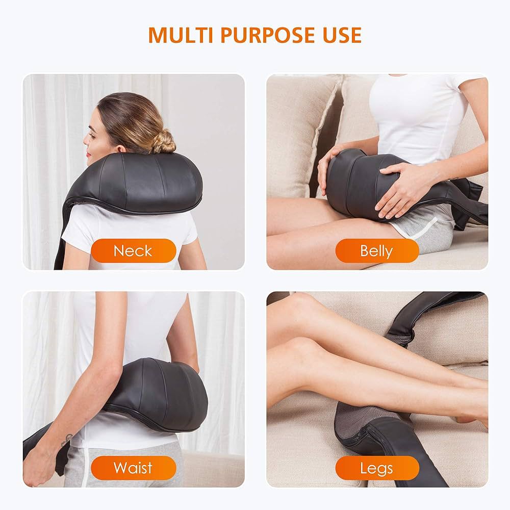 Shiatsu masažer za vrat in celotno telo s funkcijo ogrevanja