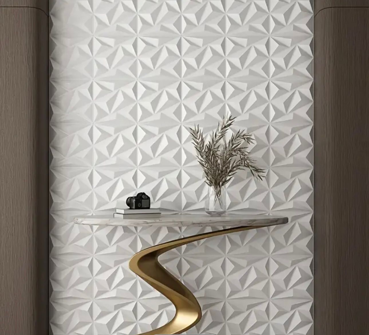 3D stenski paneli - geometrijski dizajn - 10 kosov