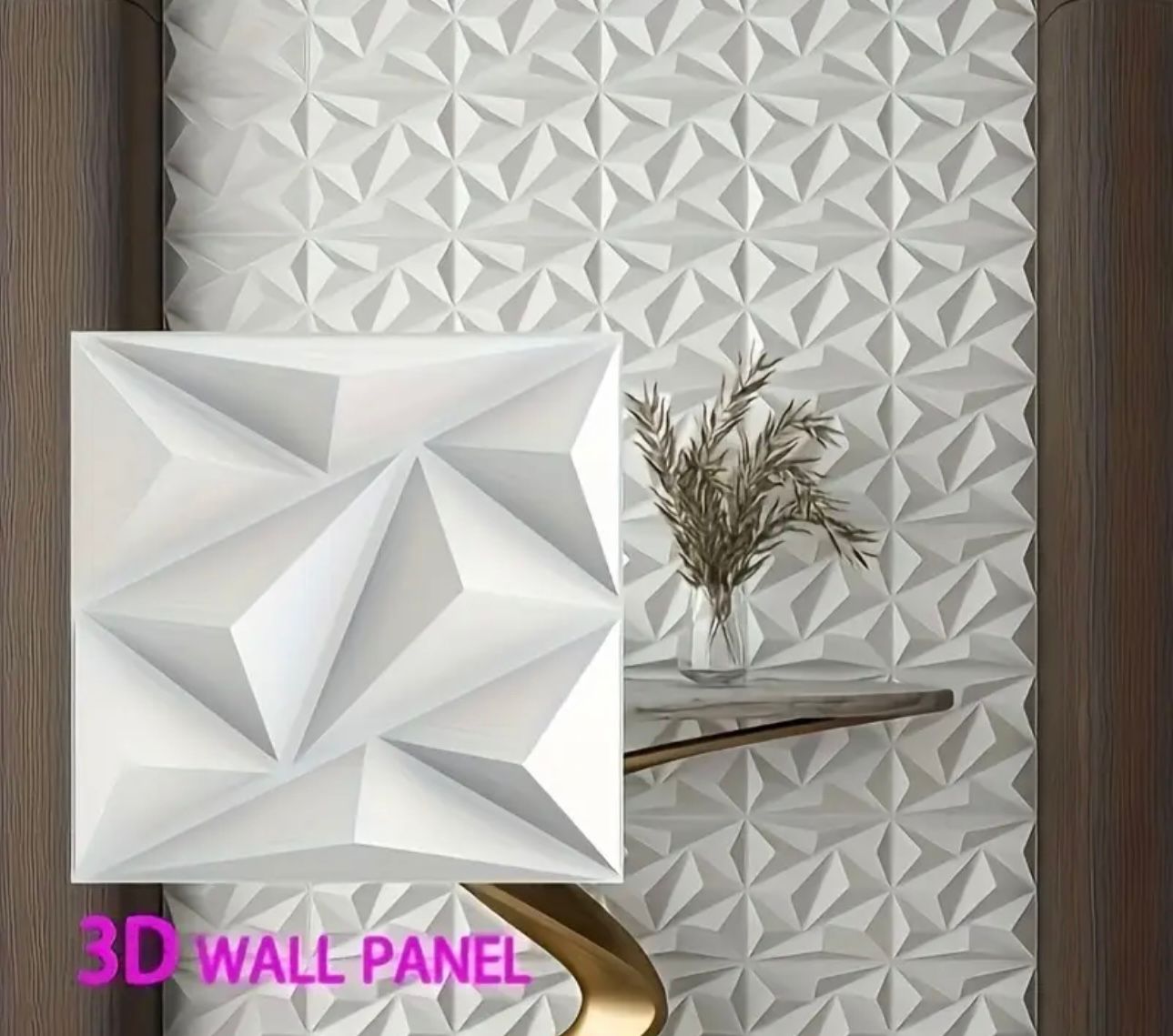 3D stenski paneli - geometrijski dizajn - 10 kosov