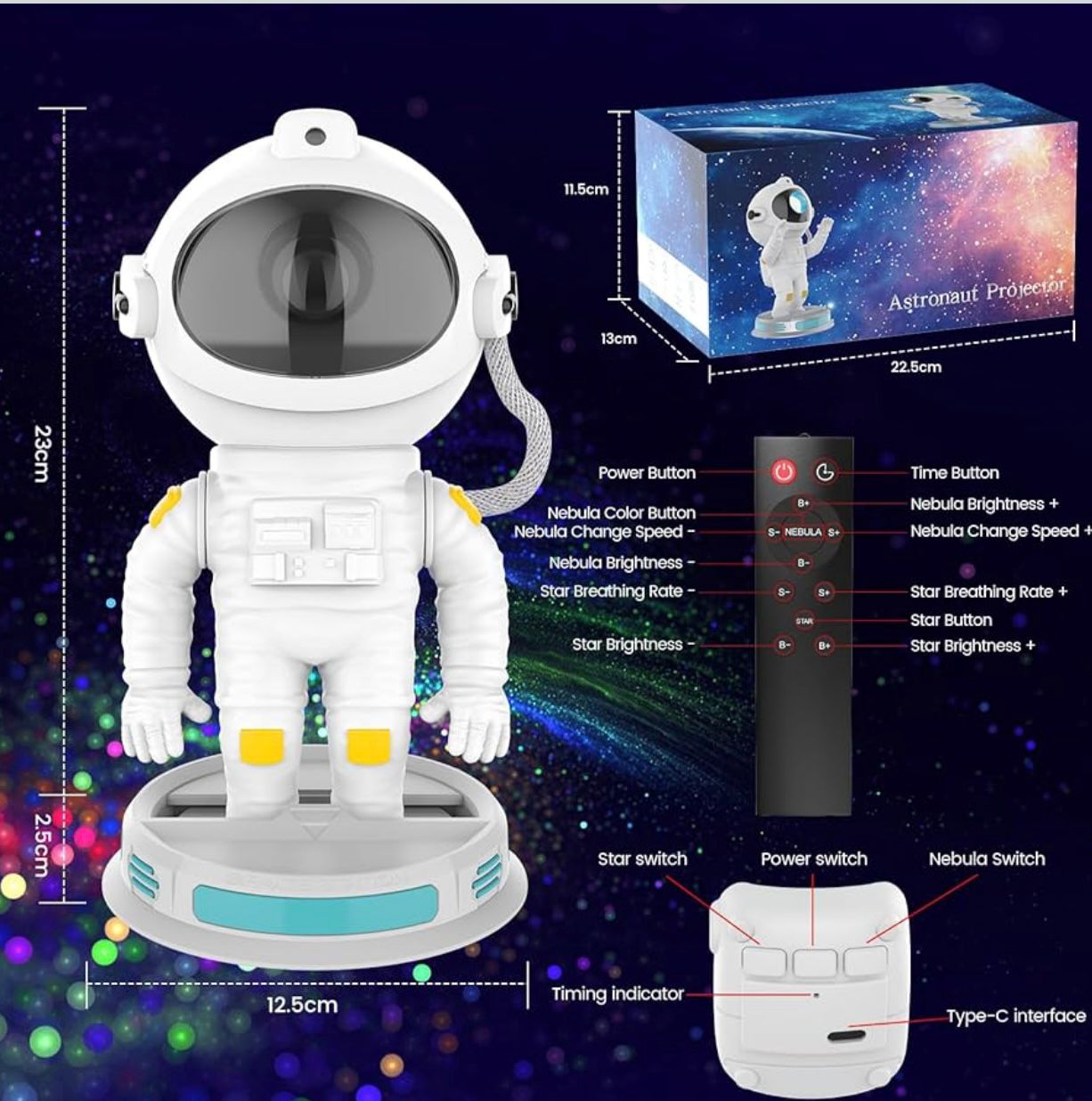 PROJEKTOR ASTRONAVT GALAXY
