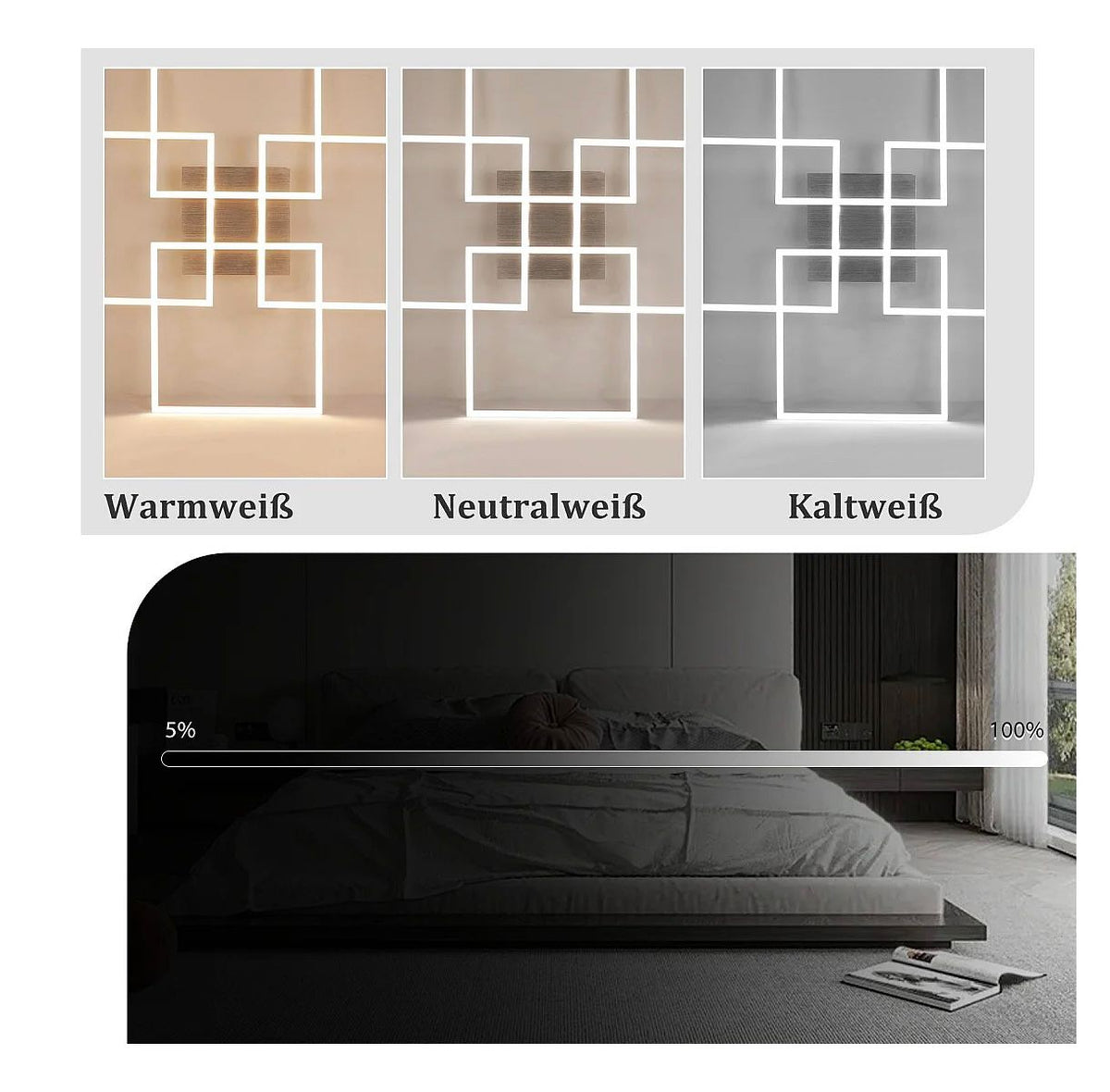 Moderen LED stropni panel - 60W (60×60 cm)