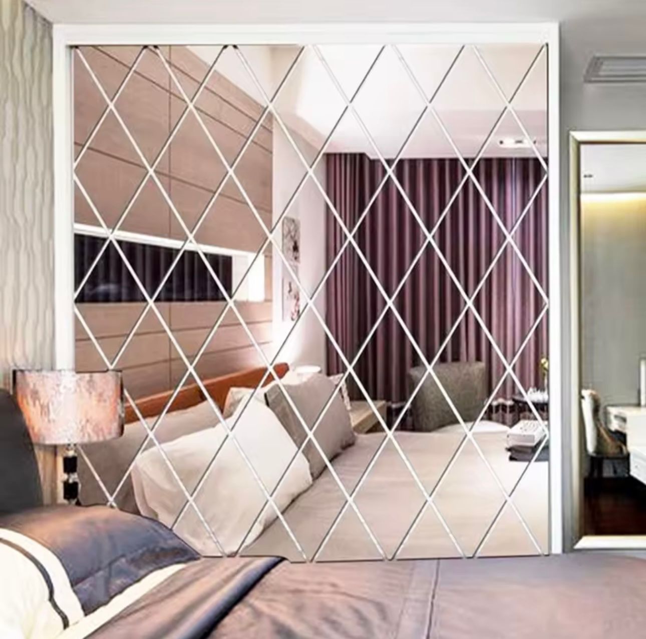 Dekorativne stenske zrcalne ploščice