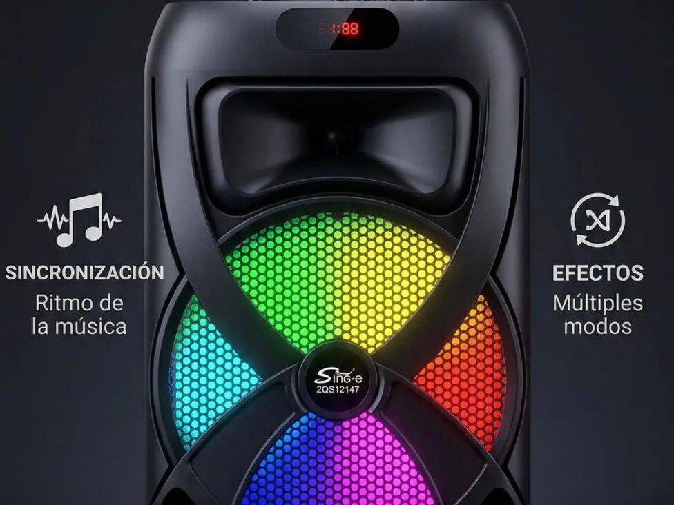 SuperBass 6000W Party zvočnik