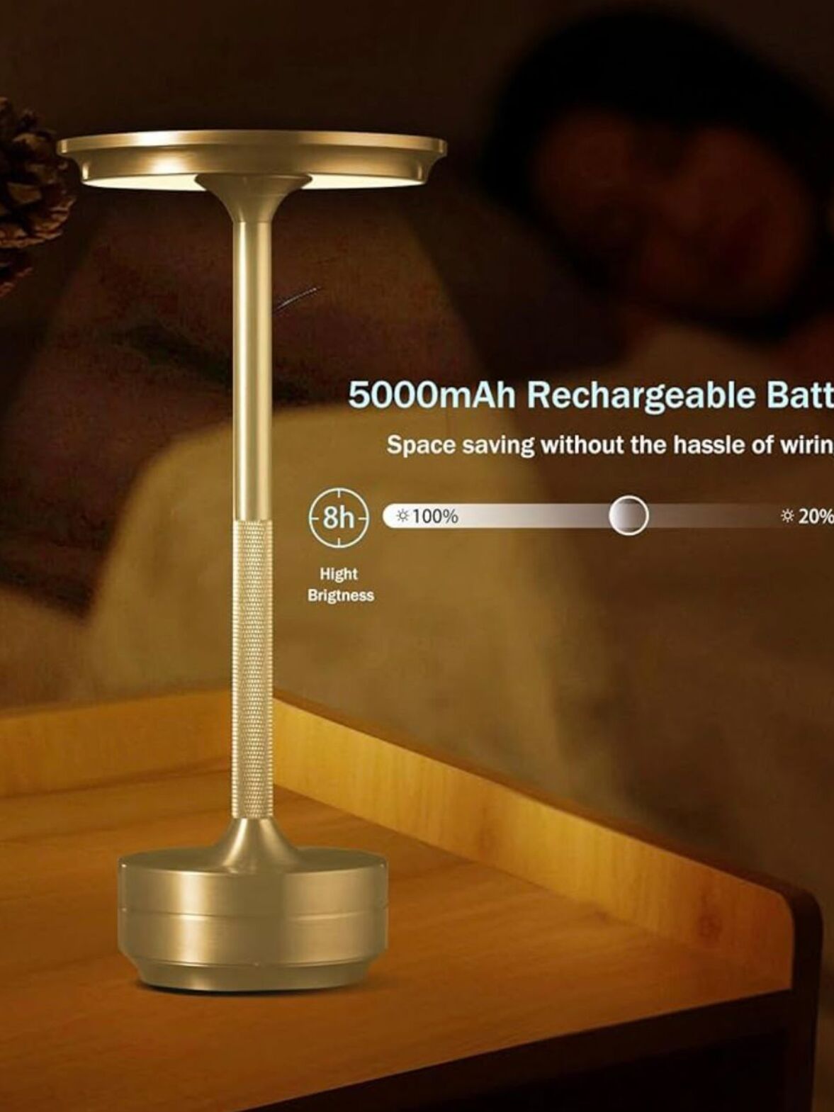 Gold Touch LED svetilka na dotik