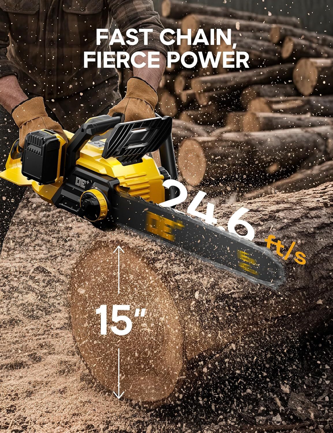 Akumulatorska verižna žaga 16" 48V