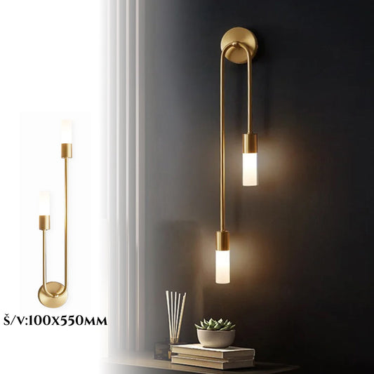 Stenska svetilka Modern Duo - zlata