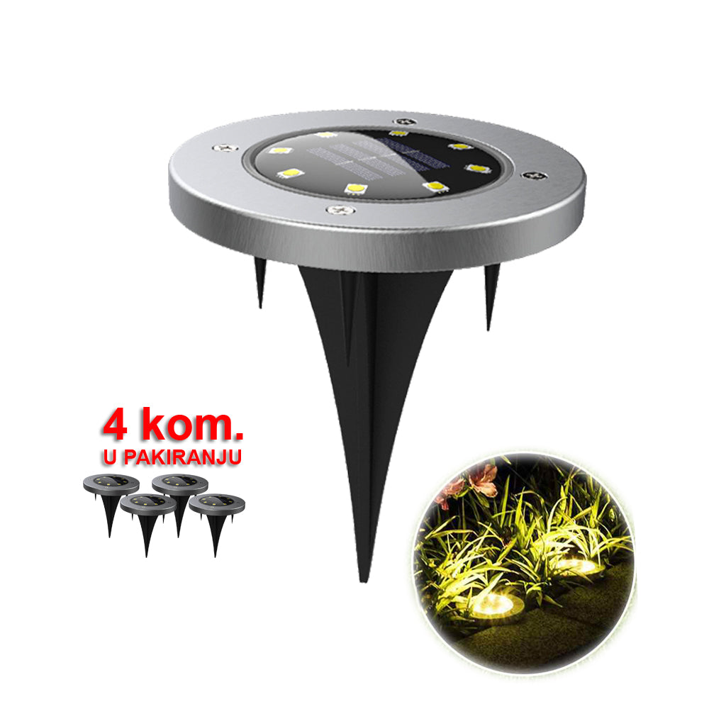 Solarna LED vrtna svetilka 4 kosi