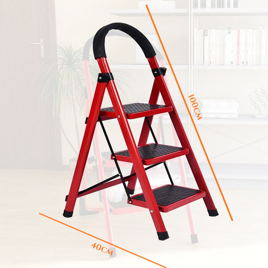 Premium zložljive aluminijaste lestve - 3 stopnice