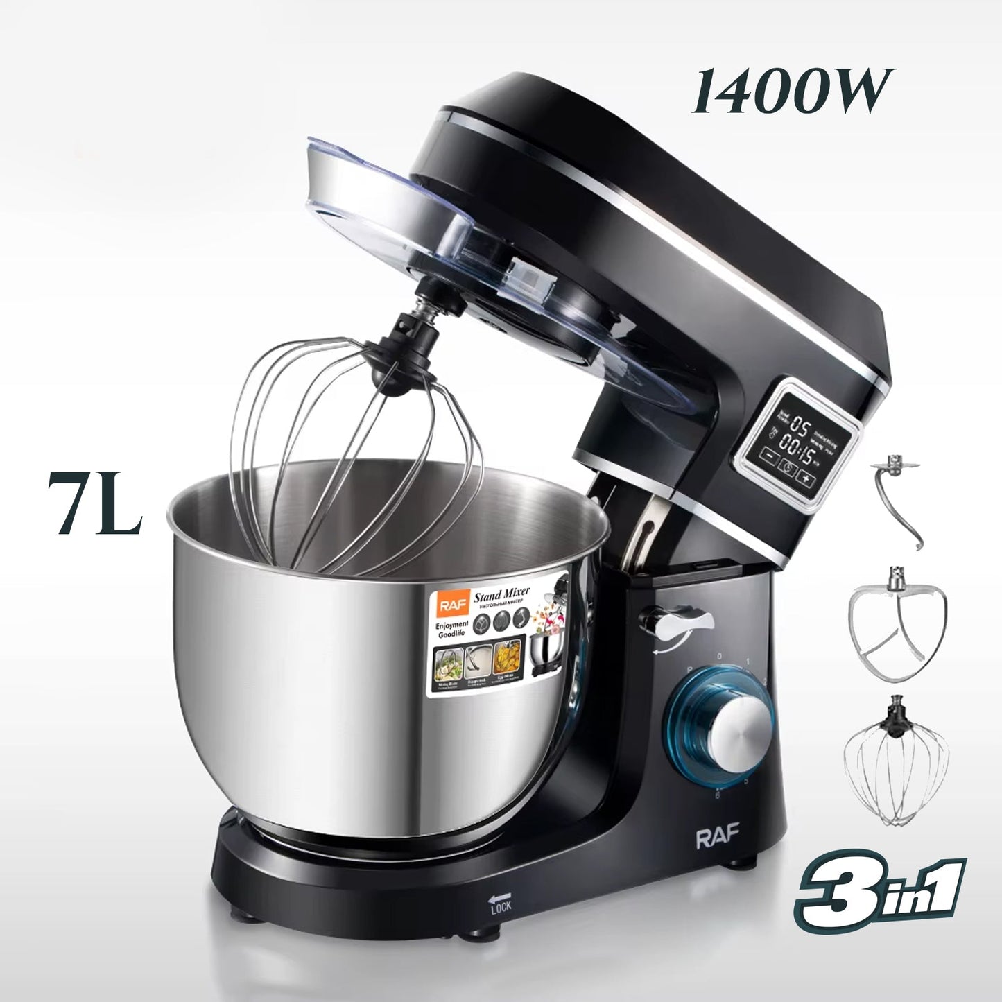 RAF Samostoječi Mešalnik 1400W - 7L Posoda