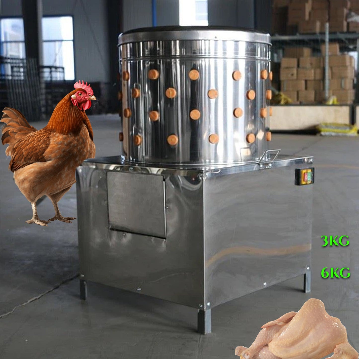 Električni stroj za puljenje perutnine