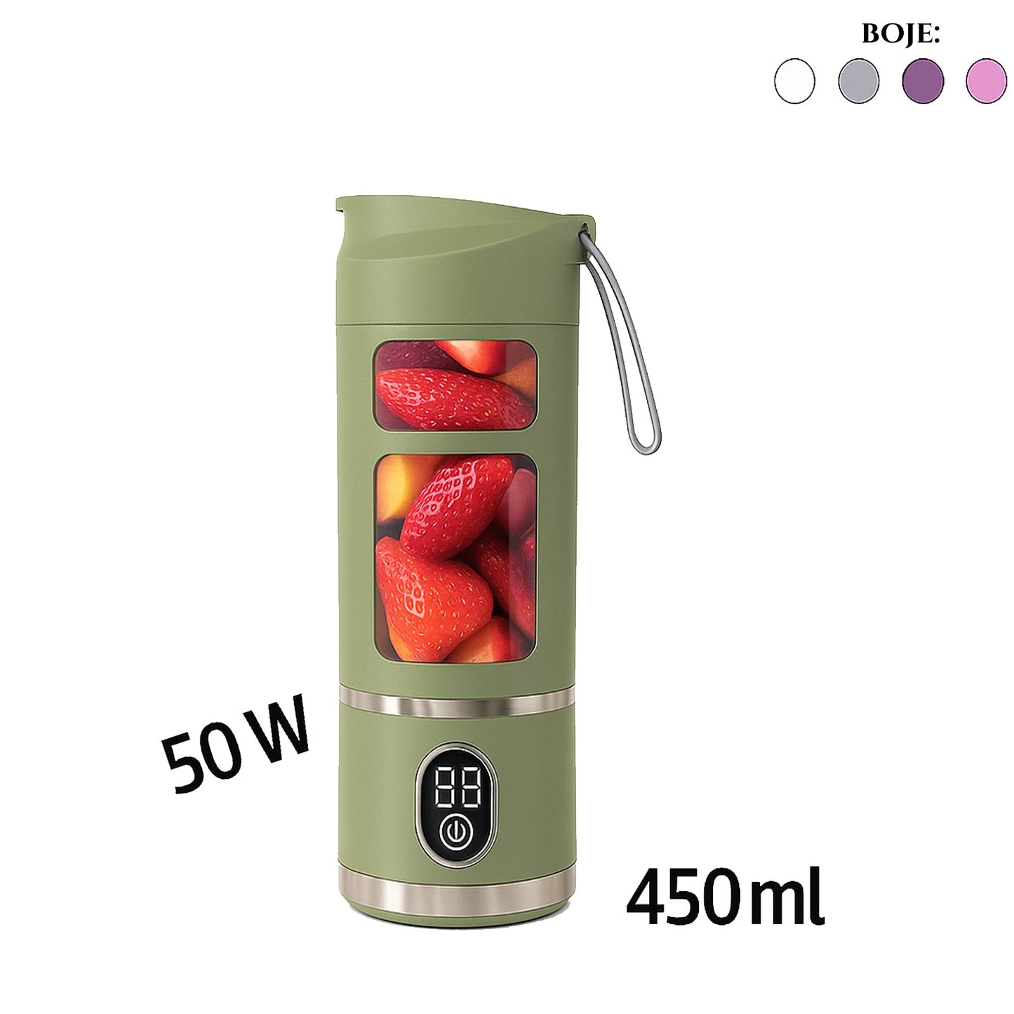 Prenosni sokovnik & mešalnik 450 ml