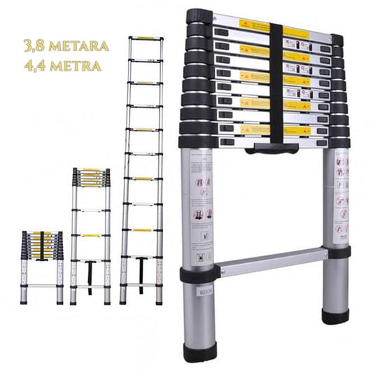 SUPER TELESKOPSKA ALUMINIJASTA LESTEV